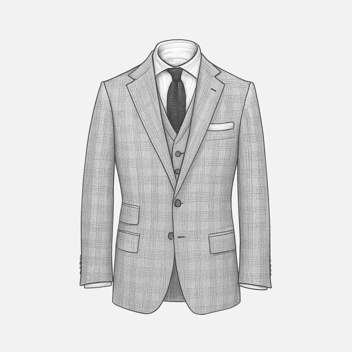 Three-Piece 'Conduit Cut' Suit