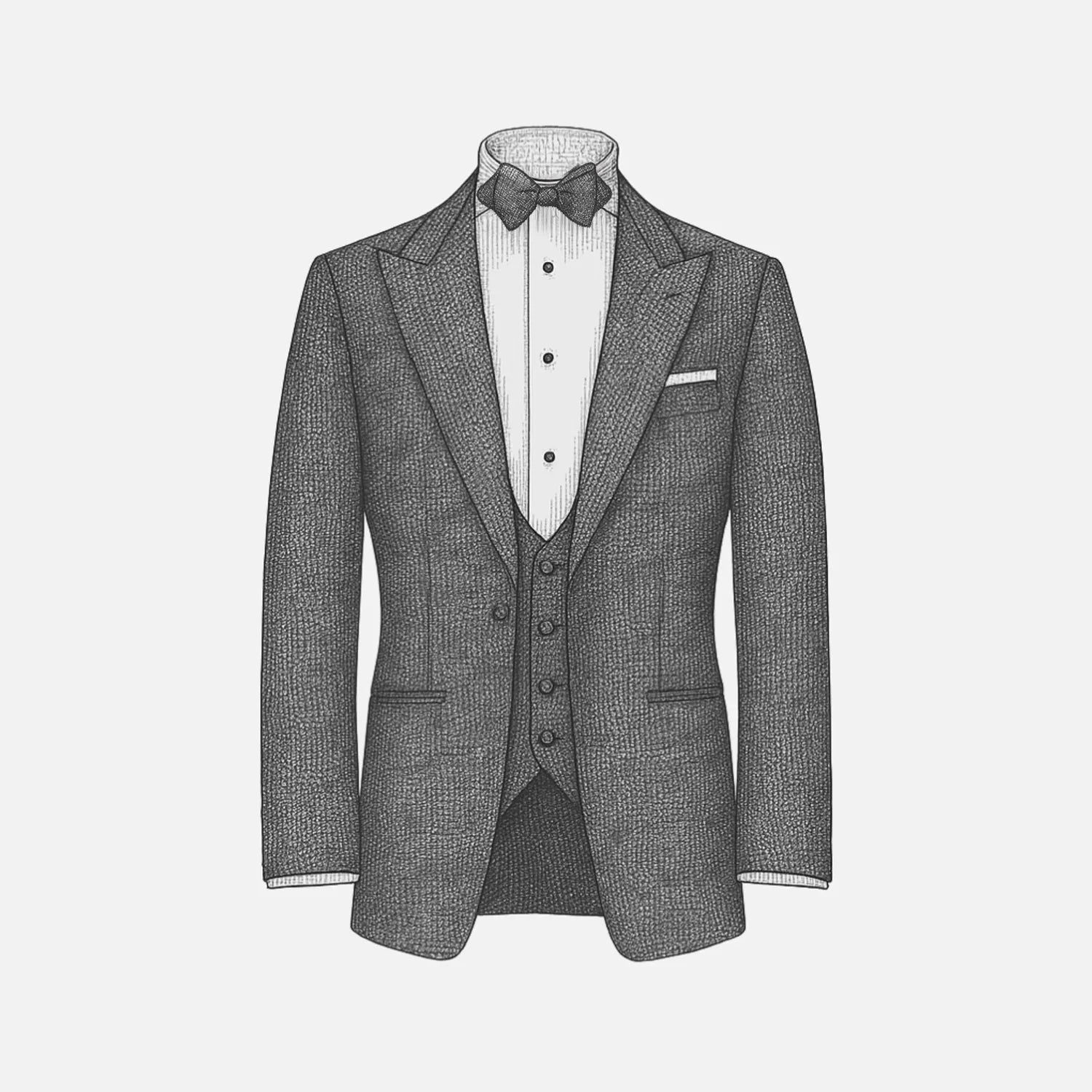 Three-Piece 'Conduit Cut' Dinner Suit