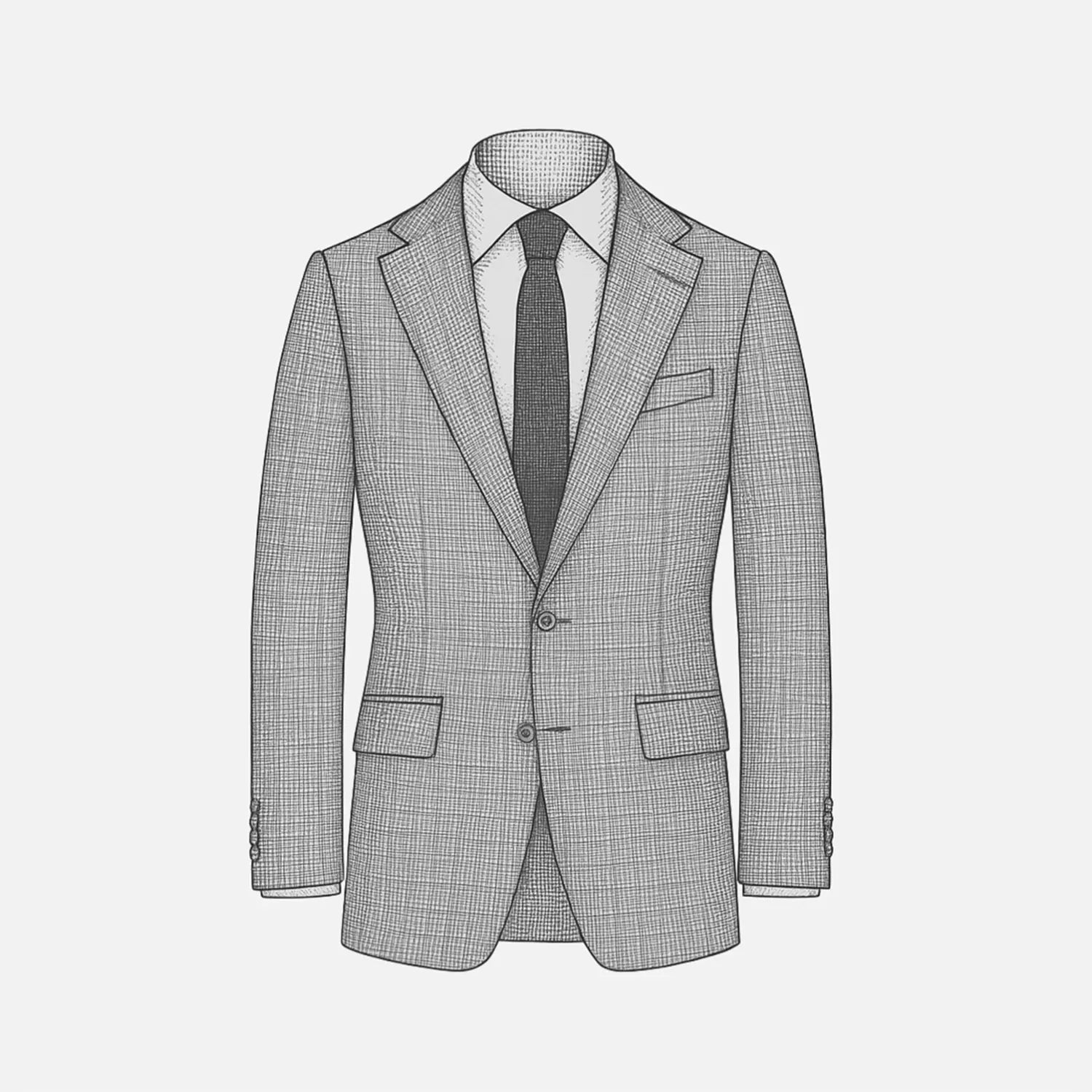 Two-Piece 'Conduit Cut' Suit