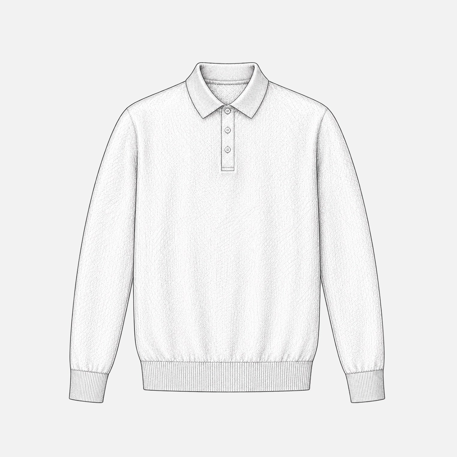 Merino Long-Sleeve Polo