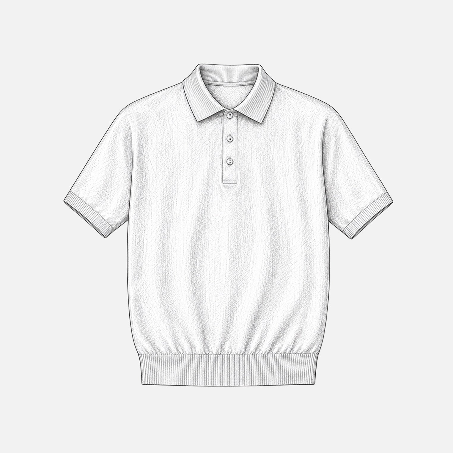Cotton Knitted Polo Shirt