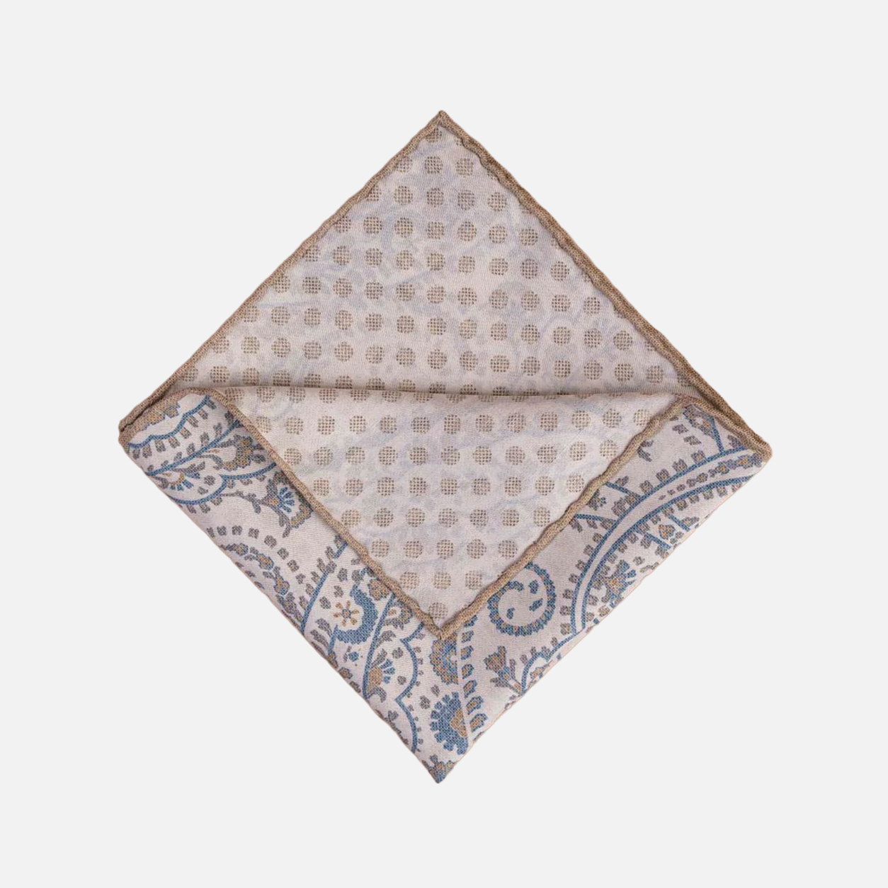 Reversible Cotton/Silk Paisley Print