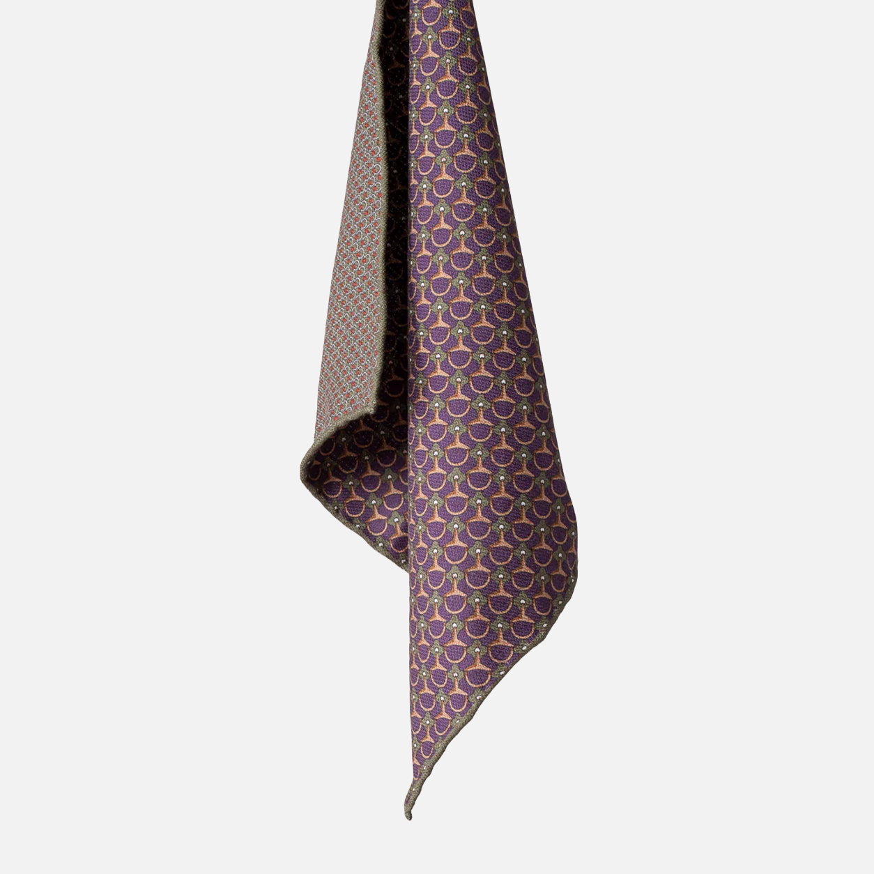 Reversible Silk Horsebit Print