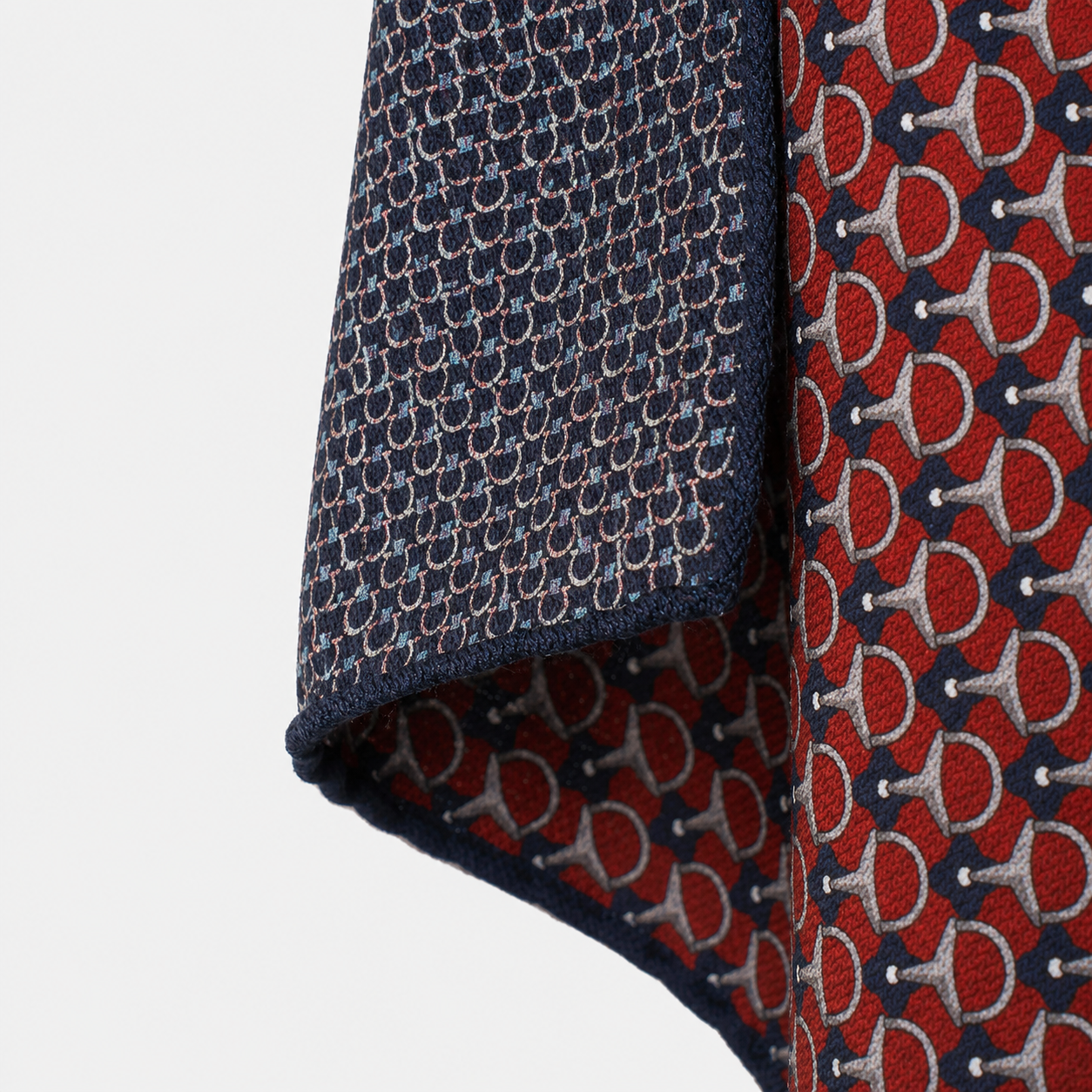 Reversible Silk Horsebit Print