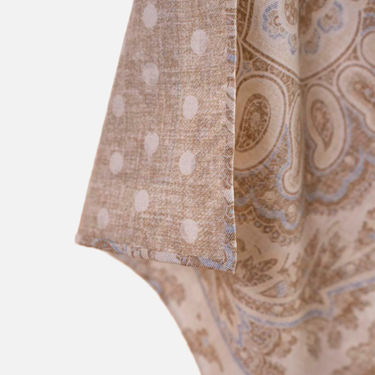 Reversible Cotton/Silk Paisley Print