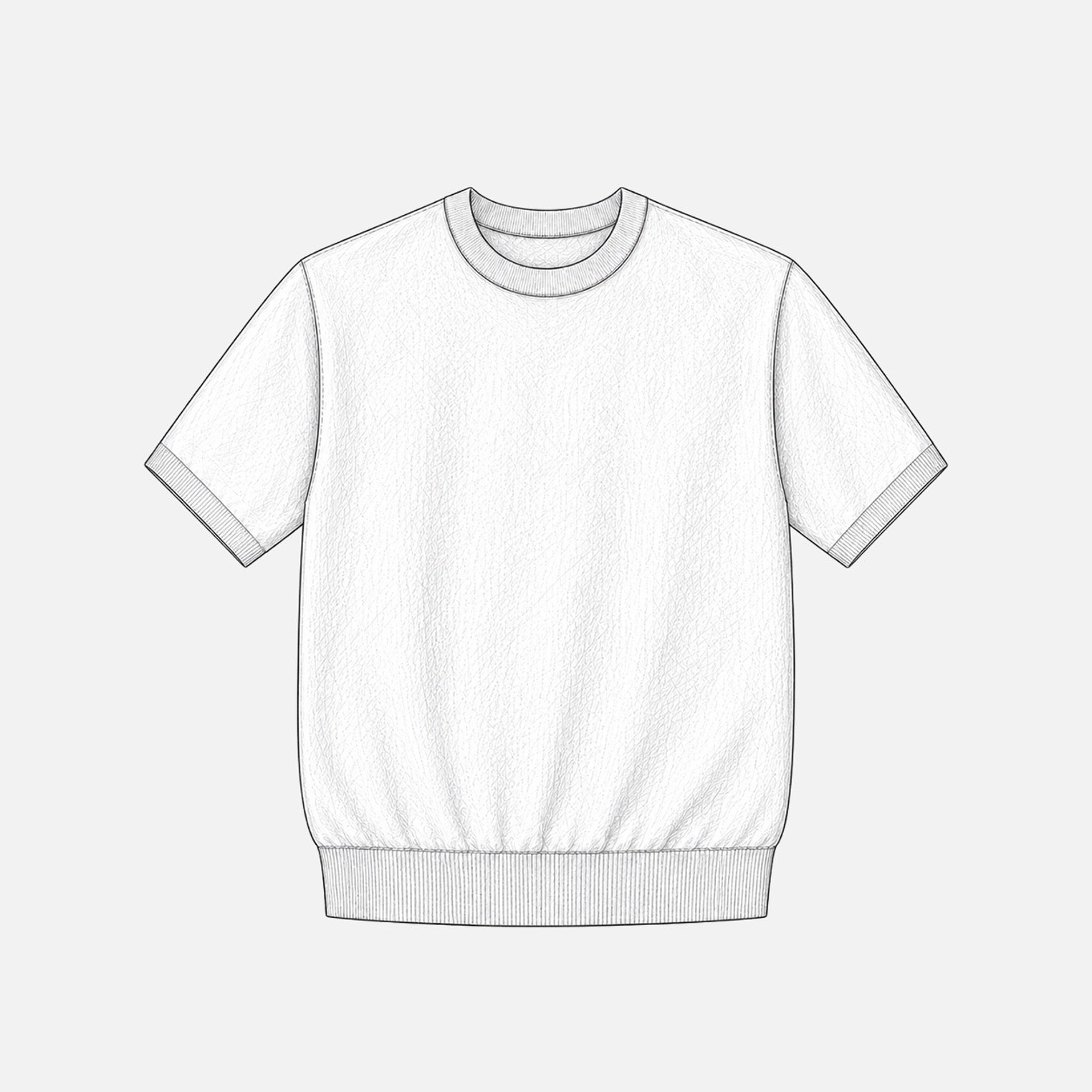 Cotton Knitted T-Shirt