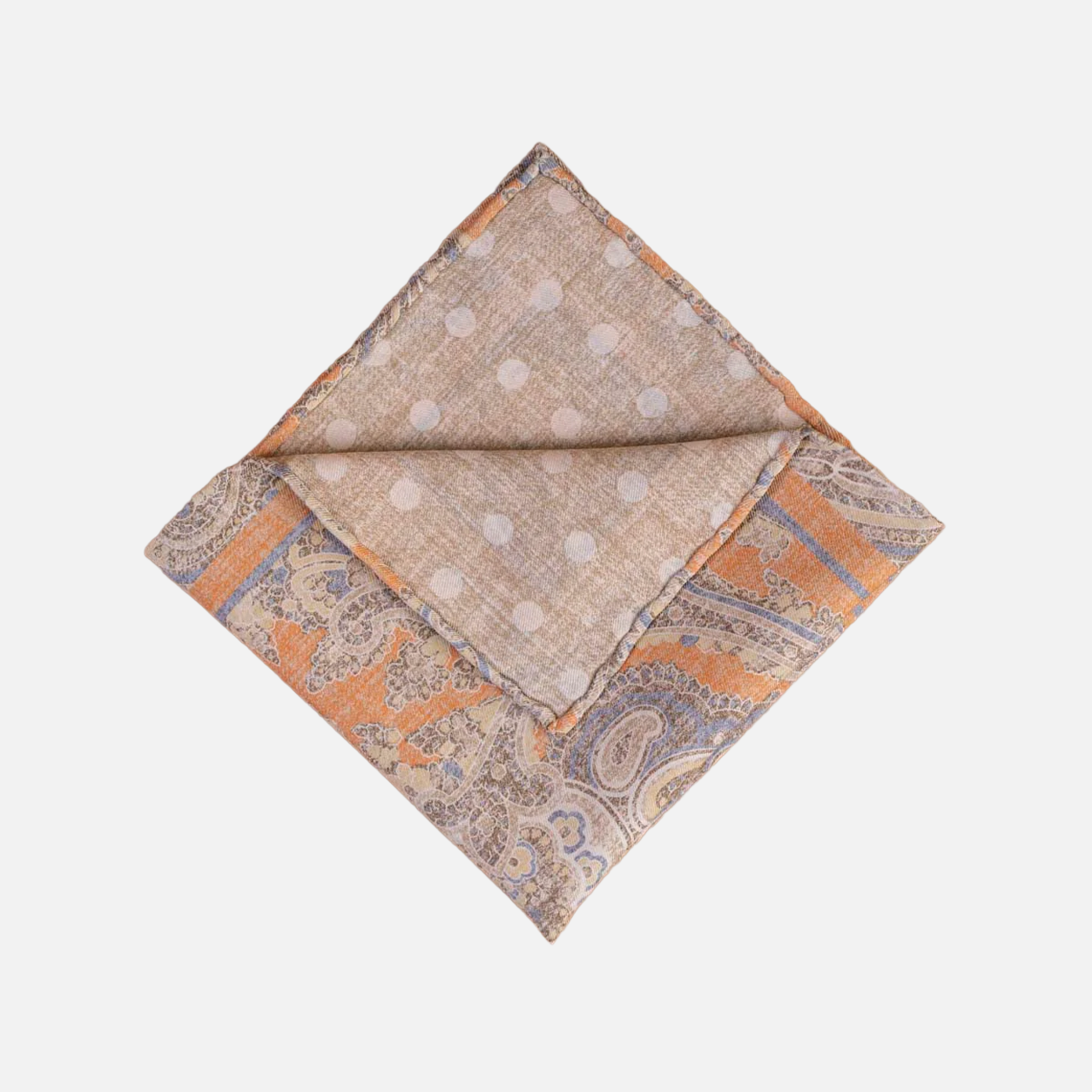 Reversible Cotton/Silk Paisley Print