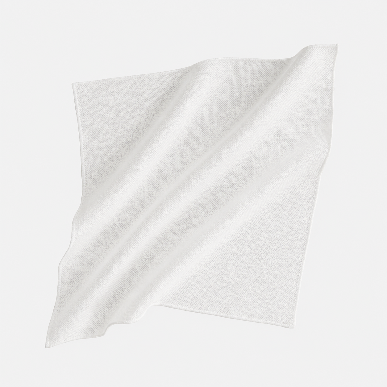 White Linen Pocket Square